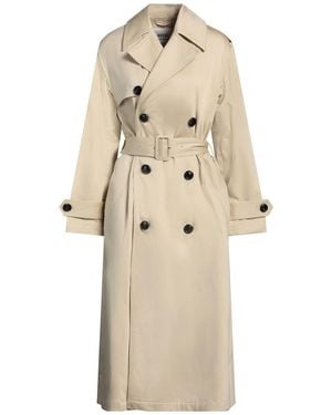 Ami Paris Overcoat & Trench Coat Cotton - Natural