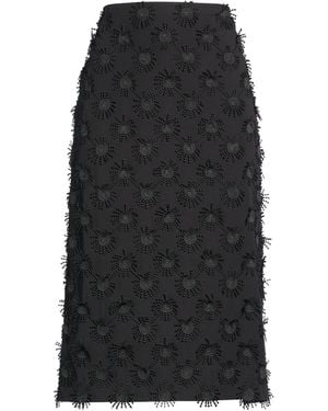 MSGM Midi Skirt Polyester, Cotton - Black