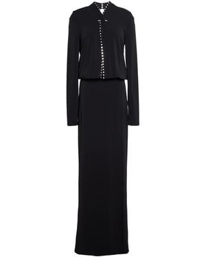 Patrizia Pepe Maxi Dress Acetate, Polyamide, Elastane - Black