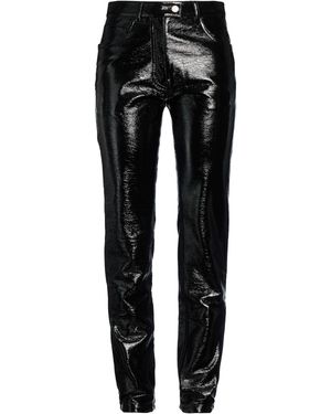 Courreges Trousers Cotton, Polyurethane, Elastane - Black