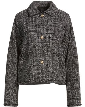 Marella Jacket Cotton, Acrylic, Polyester, Wool, Synthetic Fibers - Gray
