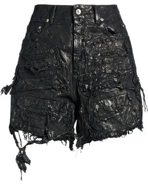 Rick Owens Denim Shorts Cotton - Black