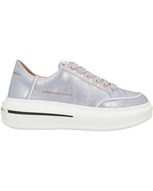 Alexander Smith Lilac Sneakers Leather, Synthetisches Material - White