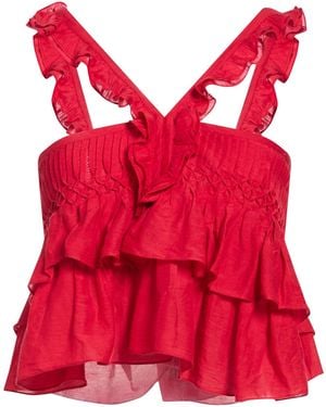 Isabel Marant Top Cotton, Viscose - Red