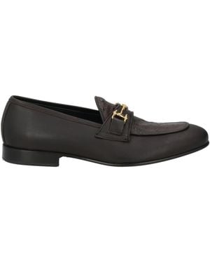Giovanni Conti Dark Loafers Calfskin - Black