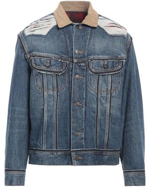 Maison Margiela Denim Outerwear Cotton, Wool - Blue