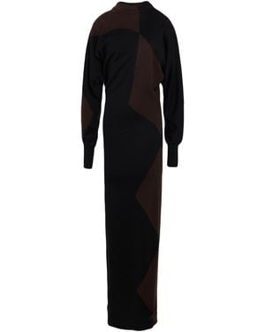 Philosophy Di Lorenzo Serafini Maxi Dress Viscose, Polyamide, Elastane - Black