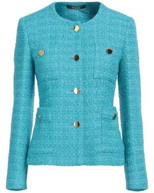 Tagliatore 0205 Azure Jacket Cotton, Polyamide, Polyester - Blue