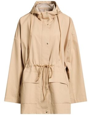 Moncler Overcoat & Trench Coat Cotton, Polyester - Natural