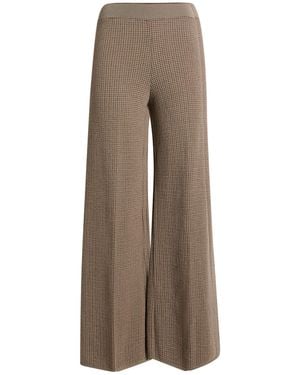 Siyu Khaki Trousers Merino Wool - Brown