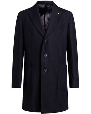 L.B.M. 1911 Midnight Coat Wool, Cashmere - Blue