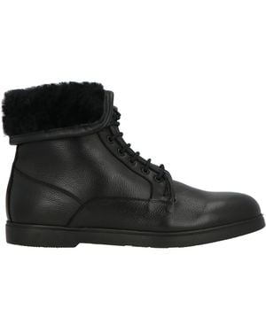 Baldinini Ankle Boots Leather, Shearling - Black