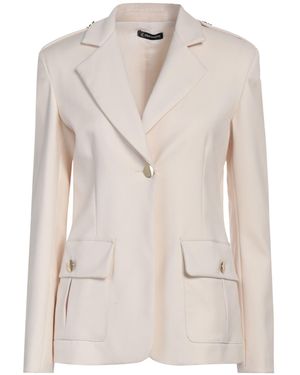 Cristinaeffe Cream Blazer Polyester, Viscose, Elastane - Natural