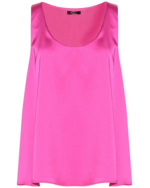 Hanita Fuchsia Top Polyester, Elastane - Pink
