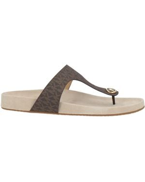 MICHAEL Michael Kors Thong Sandal Textile Fibers - Brown