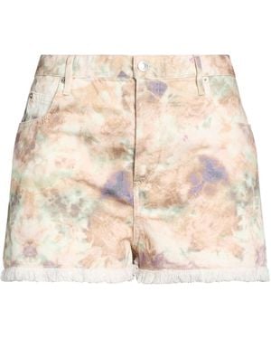 Isabel Marant Ivory Denim Shorts Cotton - Natural
