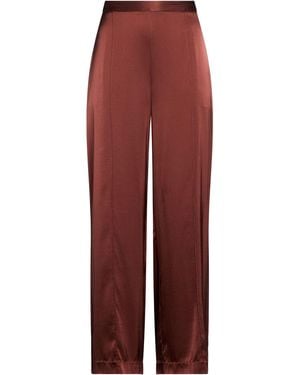 Roberto Collina Pants Silk, Elastane - Red