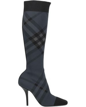 Burberry Charcoal Boot Textile Fibers - Black