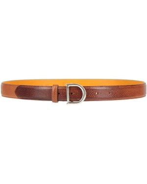 Doucal's Belt Leather - White