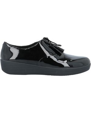 Fitflop Lace-Up Shoes Textile Fibers - Black