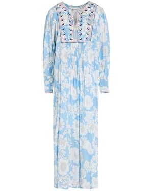 Antik Batik Sky Midi Dress Cotton - Blue