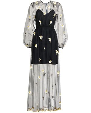 MSGM Maxi Dress Polyamide, Pvc - White