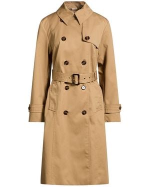 Barbour Camel Overcoat & Trench Coat Polyester, Cotton, Polyurethane - Natural