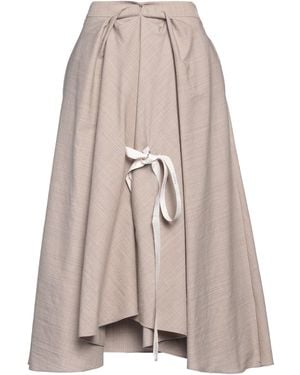 Fendi Midi Skirt Virgin Wool - Gray