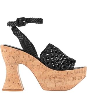 Paloma Barceló Sandals Leather - Black