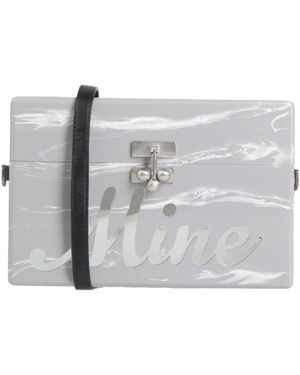 Edie Parker Cross-Body Bag Acrylic - Gray