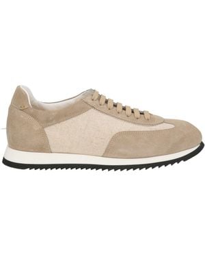 Doucal's Atlanta Sneakers Cow Leather, Textile Fibers - Natural