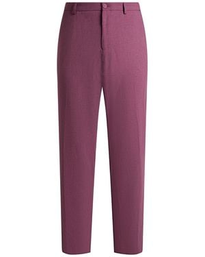 BOSS Mauve Pants Polyester, Wool, Viscose, Elastane - Purple