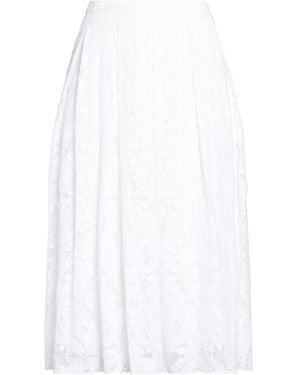 Max Mara Jupe Midi - Blanc