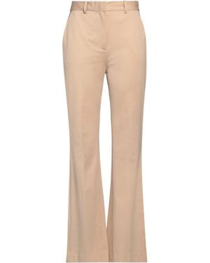 Circolo 1901 Flared Cotton-Blend Button Trousers - Natural