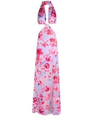 Pinko Lilac Maxi Dress Polyester - Pink