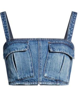 MSGM Top Cotton - Blue