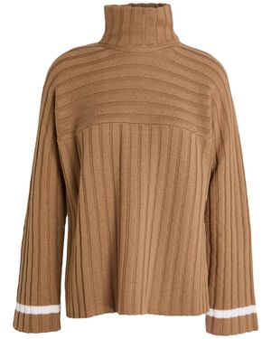 Alpha Studio Camel Turtleneck Merino Wool - Brown