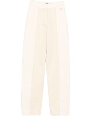 Fendi Trousers Cotton - White