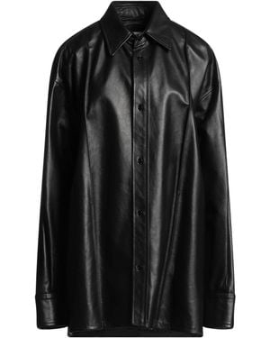 MM6 by Maison Martin Margiela Shirt Calfskin - Black