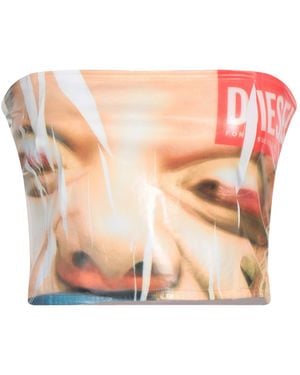 DIESEL Top Polyester, Elastane - Yellow