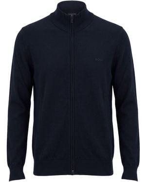 BOSS Strickjacke - Blau