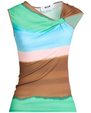 MSGM Top Polyester, Elastane - Green