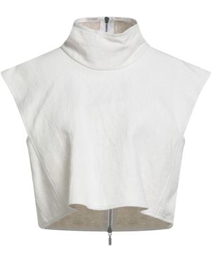 Maticevski Top Linen, Cotton, Viscose - White
