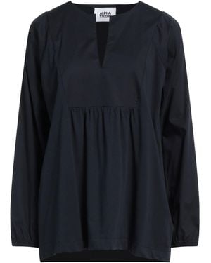 Alpha Studio Top Cotton, Elastane - Black