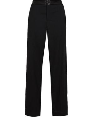 Erika Cavallini Semi Couture Trousers Virgin Wool, Elastane - Black