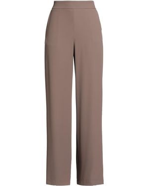 Kontatto Taupe Pants Polyester, Elastane - Brown