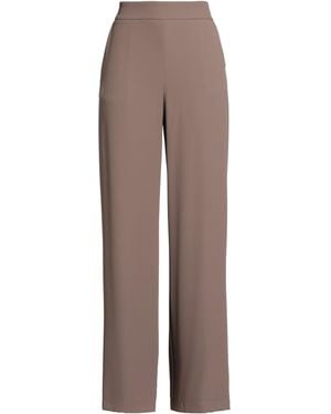 Kontatto Taupe Pants Polyester, Elastane - Brown