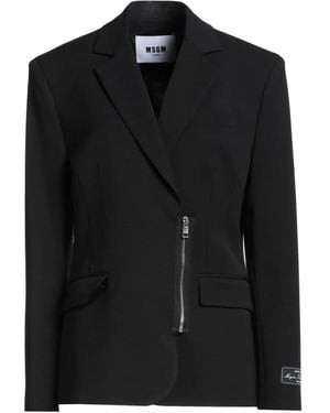 MSGM Blazer Virgin Wool, Elastane - Black
