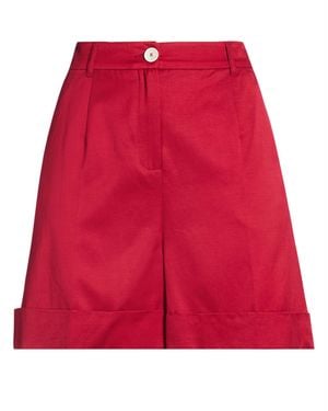 Pennyblack Shorts & Bermuda Shorts Viscose, Cotton - Red