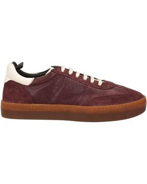Officine Creative Plum Trainers Soft Leather - Brown